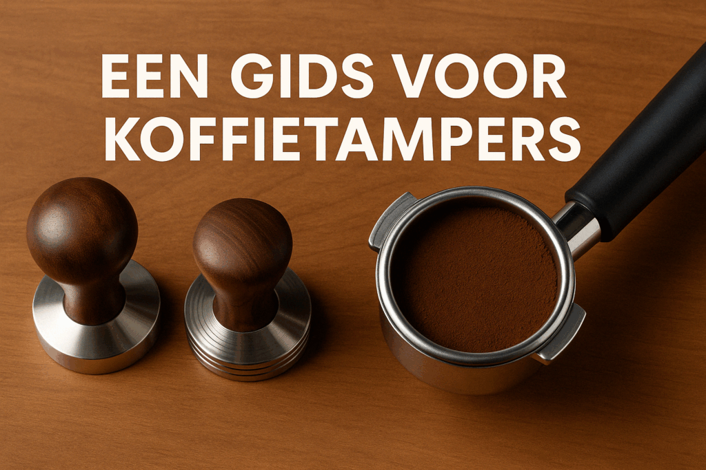 Espressoapparatuur op een houten ondergrond